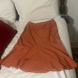 Francesca’s polka dot skirt